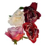 (4er-Set) Kunstblume Rose II