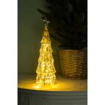 Sapin de Noël LED Borkan Verre coloré - Argenté