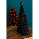 Decoratie Kerstboom (2-delig) kunststeen - zwart