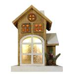 Déco de Noël LED Maison Contreplaqué - Marron