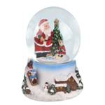 Sneeuwbol Kerstmis transparant glas/kuststeen - meerdere kleuren