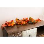 Chemin de table LED Fleurs d’automne Polyester PVC - Orange