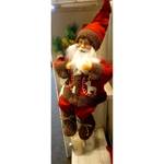 Figurine Père Noël II Polyester PVC / Coton - Rouge