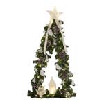 Sapin de Noël LED Cahors Fer / Polyester PVC - Vert