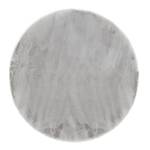 Tapis en fourrure Novara Polyester - Gris lumineux - Diamètre : 120 cm