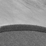 Tapis en fourrure Novara Polyester - Gris lumineux - Diamètre : 120 cm