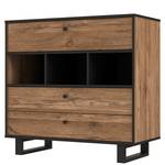 Kast Trylith rustieke eikenhouten look/zwart