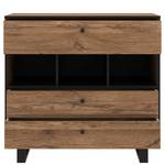 Kast Trylith rustieke eikenhouten look/zwart