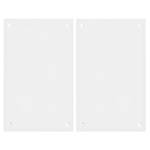 Herdabdeckplatte Bianco Carrara Sicherheitsglas - Weiß - 60 x 52 cm