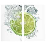 Fornuisafdekplaat Lime Bubbles veiligheidsglas - groen - 60 x 52 cm