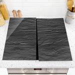 Protège-plaque de cuisson Ardoise Verre de sécurité - Ardoise - 60 x 52 cm