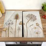 Fornuisafdekplaat Growing Old veiligheidsglas - beige - 60 x 52 cm