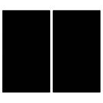 Fornuisafdekplaat Caporio veiligheidsglas - Diep zwart - 60 x 52 cm