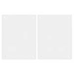 Herdabdeckplatte Pusteblumen Sicherheitsglas - Schwarz / Weiß - 80 x 52 cm