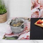 Protège-plaque de cuisson Pivoines Verre de sécurité - Rose