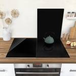 Protège-plaque de cuisson Caporio Verre de sécurité - Noir profond - 80 x 52 cm