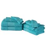 Set handdoeken Brunswich (8-delig) katoen - Aquablauw