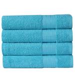 Set handdoeken Branda (set van 4) katoen - Aquablauw