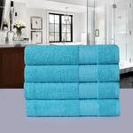 Set di asciugamani Branda (4) Cotone - Color acqua