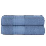 Set handdoeken Cindy (set van 2) katoen - Ijsblauw