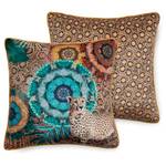 Coussin Zenta II Velours de polyester - Multicolore