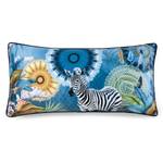 Coussin Laska I Velours de polyester - Bleu