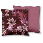 Coussin Farze II Velours de polyester - Bordeaux