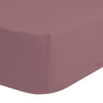 Drap housse en satin Kelly Coton - Rose foncé - 160 x 200 cm