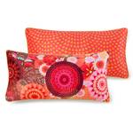 Coussin Yuki I Velours de polyester - Rouge