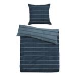 Parure de lit en flanelle 0847210 Coton - Bleu jean - 135 x 200 cm + oreiller 80 x 80 cm