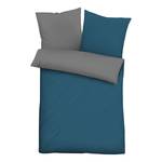 Parure de lit en linon 0455775 Coton - Bleu cobalt - 135 x 200 cm + oreiller 80 x 80 cm