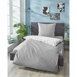 Parure de lit satin microfibre 0560500 Polyester - Gris - 135 x 200 cm + oreiller 80 x 80 cm