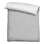 Microfaser Satin Bettwäsche 0560500 Polyester - Grau - 155 x 220 cm + Kissen 80 x 80 cm