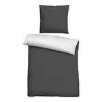 Parure de lit satin microfibre 0560500 Polyester - Noir - 135 x 200 cm + oreiller 80 x 80 cm