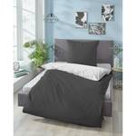 Parure de lit satin microfibre 0560500 Polyester - Noir - 135 x 200 cm + oreiller 80 x 80 cm