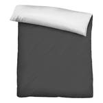 Microfaser Satin Bettwäsche 0560500 Polyester - Schwarz - 135 x 200 cm + Kissen 80 x 80 cm