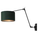 Wandlamp Liiri VIII fluweel/aluminium - 1 lichtbron - Groen