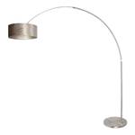 Lampadaire Liiri IX Velours / Aluminium - 1 ampoule - Argenté