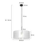 Suspension Liel Coton / Aluminium - 1 ampoule - Blanc