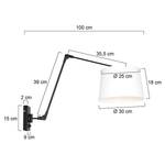 Wandlamp Liiri IXX katoen/aluminium - 1 lichtbron