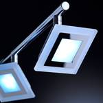 Lampada da soffitto a LED Cholet I Vetro satinato / Ferro - 2 punti luce