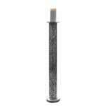 Kerzenständer Purley Aluminium - Silber - Höhe: 82 cm