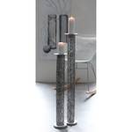 Kandelaar Purley aluminium - zilverkleurig - Hoogte: 102 cm