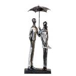 Sculptuur Umbrella kunsthars - zilverkleurig