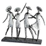 Scultura Four Ladys Resina sintetica - Argento