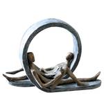 Skulptur Auszeit Kunstharz - Bronze