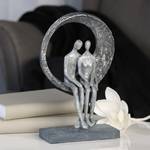 Sculptuur Love Place kunsthars - zilverkleurig
