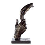 Skulptur Two Hands Kunstharz - Bronze