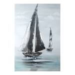 Canvas Sailing Boat Lino - Grigio / Blu