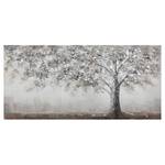 Impression sur toile Arbre solitaire Lin - Marron